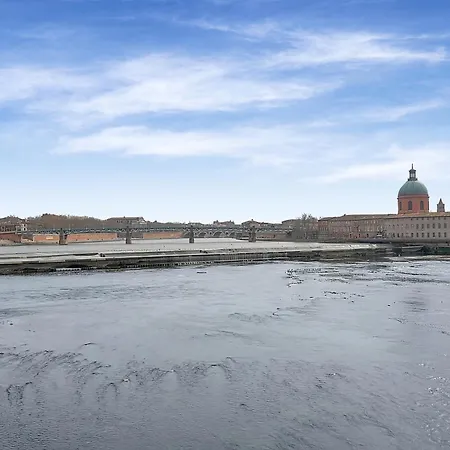 T2 Bord De Garonne Hypercentre Terrasse + Parking * Toulouse