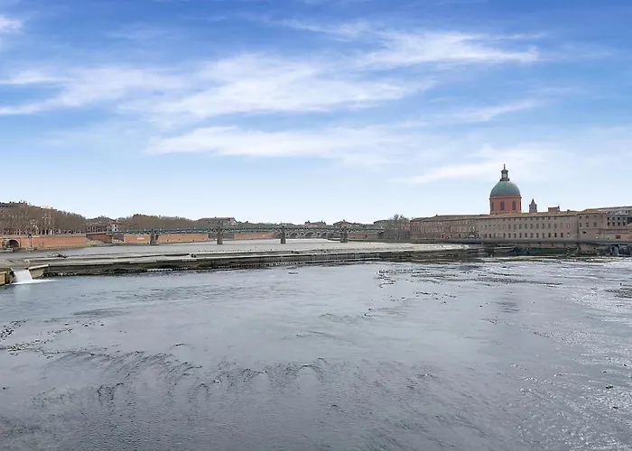 T2 Bord De Garonne Hypercentre Terrasse + Parking * Toulouse